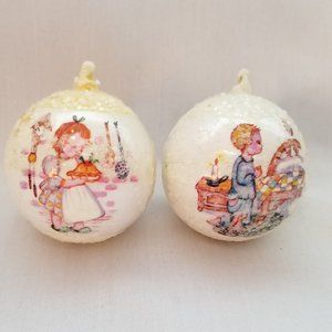 VTG 1975 Bradford Novelty Christmas Tree Ornamemts
